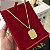 Corrente Piastrine 2mm 60cm + Pingente Placa – Banhada a Ouro 18K - Imagem 1