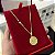Corrente Cadeado 2mm 70cm + Pingente Medalha São Jorge – Banhada a Ouro 18K - Imagem 1