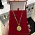 Corrente Cadeado 2mm 70cm + Pingente Medalha São Jorge – Banhada a Ouro 18K - Imagem 2