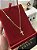 CORRENTE CADEADO (2MM - 50, 60cm ou 70cm) + PINGENTE CRUCIFIXO PP  - BANHADO A OURO 18k - Imagem 1