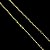 CORRENTE GRUMET( 4mm  - 16G) - 70/60cm - BANHADO A OURO 18K - Imagem 1
