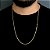CORRENTE GRUMET( 4mm  - 16G) - 70/60cm - BANHADO A OURO 18K - Imagem 3