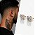 Brinco Ponto de Luz Solitário com Zircônia Redonda Grande – Banhado a Ouro 18K - Imagem 4