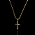 CORRENTE BAIANA (2MM- 70CM) + PINGENTE JESUS CRUCIFICADO - BANHADO A OURO 18K - Imagem 4