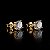 Brinco Ponto de Luz Solitário com Zircônia Redonda – Banhado a Ouro 18K - Imagem 2
