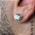 PAR DE BRINCOS  REDONDO  PEDRA DE ZIRCÔNIA 10MM - BANHADO A OURO 18K - Imagem 3