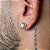 PAR DE BRINCOS  REDONDO  PEDRA DE ZIRCÔNIA 10MM - BANHADO A OURO 18K - Imagem 2