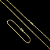 CORRENTE CADEADO  FECHO GAVETA (3mm-70cm) + PULSEIRA CADEADO  FECHO GAVETA (3mm-20cm) - FECHO COM MARCAÇÃO 750 - BANHADO A OURO 18K - Imagem 5