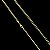 Corrente Grumet 1.8mm 70cm – Banho de Ouro 18k - Imagem 1