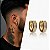 Brinco Argola Ney com Duas Fileiras de Zircônias – Banhado a Ouro 18K - Imagem 2
