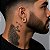 Brinco Argola Ney com Duas Fileiras de Zircônias – Banhado a Ouro 18K - Imagem 4