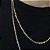 CORRENTE GRUMET (2mm - 60CM + 70CM)- 8G - BANHO DE OURO 18K - Imagem 2