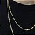 CORRENTE GRUMET (2mm - 60CM + 70CM)- 8G - BANHO DE OURO 18K - Imagem 3
