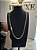 CORRENTE CADEADO (8mm -98G)-70CM -  BANHADO A OURO 18k - Imagem 1