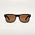 Óculos de Sol Wayfarer Preto Fosco com Lente Marrom e Proteção UV400 - Imagem 1