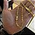 Corrente Cadeado 5mm 70cm + Pulseira 21cm – Banho Ouro 18k - Imagem 10