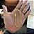 Corrente Cadeado 5mm 70cm + Pulseira 21cm – Banho Ouro 18k - Imagem 8
