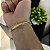 Bracelete Borda Boleada Frisada – Banhado a Ouro 18K - Imagem 3