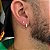 Kit 2 Pares de Brincos Ponto de Luz e Argola Ney Cravejada – Banhado a Ouro 18K - Imagem 2