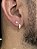 2 PARES DE BRINCOS PONTO DE LUZ E ARGOLA CRAVEJADA EM ZIRCÔNIA  PREMIUM M  -  BANHADO A OURO 18K - Imagem 1