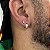 Kit 2 Pares de Brincos Ponto de Luz e Argola Ney Cravejada – Banhado a Ouro 18K - Imagem 1