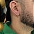 Brinco Argola Ney Mini Cravejada com Zircônias – Banhado a Ouro 18K - Imagem 2