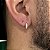 Brinco Argola Ney Mini Cravejada com Zircônias – Banhado a Ouro 18K - Imagem 1