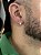 BRINCO ARGOLA M ZIRCÔNIA PREMIUM  - BANHADO A OURO 18K - Imagem 1