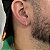 Brinco Cruz Mini Cravejada com Zircônias – Banhado a Ouro 18K - Imagem 2