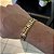 Bracelete Romano Com chapa Detalhado – Banhado a Ouro 18K - Imagem 1