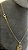 CORRENTE TIJOLINHO  2mm + PINGENTE MEDALHA ESTRELA DE DAVI ( 2mm 50cm FEM ) - BANHO DE OURO 18k - Imagem 3