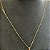 Corrente Tijolinho 2mm 50cm + Pingente Medalha – Banhada a Ouro 18K - Imagem 1