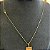 Corrente Tijolinho 2mm 50cm + Pingente Placa Espírito Santo – Banhada a Ouro 18K - Imagem 1