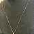 Corrente Tijolinho 2mm 50cm + Pingente Cruz – Banhada a Ouro 18K - Imagem 2