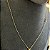 Corrente Tijolinho 2mm 50cm + Pingente Medalha – Banhada a Ouro 18K - Imagem 2