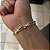 Bracelete vazado Cruz – Banhado a Ouro 18K - Imagem 2