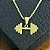 Pingente Peso da academia Alteres – Banhado a Ouro 18K - Imagem 1