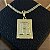 Pingente Placa Letra R M 2g 3x4cm – Banhado a Ouro 18K - Imagem 1