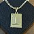 Pingente Placa Letra L – Banhado a Ouro 18K - Imagem 1