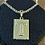 Pingente Placa Letra T – Banhado a Ouro 18K - Imagem 1
