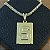 Pingente Placa Letra S – Banhado a Ouro 18K - Imagem 1