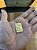 PINGENTE PLACA LETRA S Tamanho (M)( 2g- 3x4cm)  BANHO DE OURO 18K - Imagem 2
