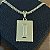 Pingente Placa Letra I – Banhado a Ouro 18K - Imagem 1