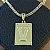 Pingente Placa Letra V – Banhado a Ouro 18K - Imagem 1