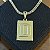 Pingente Placa Letra D – Banhado a Ouro 18K - Imagem 1