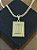 PINGENTE PLACA LETRA D Tamanho (M)( 2g- 3x4cm)  BANHO DE OURO 18K - Imagem 1