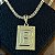 Pingente Placa Letra B – Banhado a Ouro 18K - Imagem 1