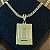 Pingente Placa Letra O M 2g 3x4cm – Banhado a Ouro 18K - Imagem 2