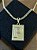 PINGENTE PLACA LETRA P Tamanho (M)( 2g- 3x4cm)  BANHO DE OURO 18K - Imagem 1