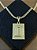 PINGENTE PLACA LETRA D Tamanho (M)( 2g- 3x4cm)  BANHO DE OURO 18K - Imagem 1